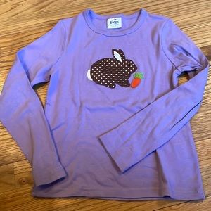 NWOT- Mini Boden shirt-purple-size 9-10- Cute!